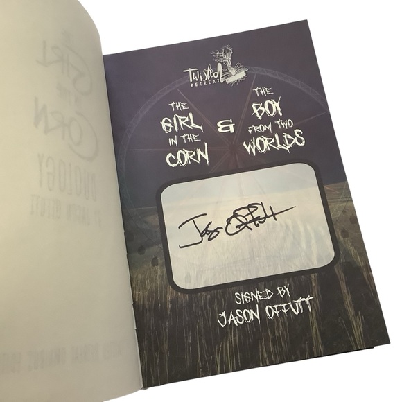 Jason Offutt The Girl In The Corn Duology Hardcover Signed Sprayed Edges New - Picture 10 of 13